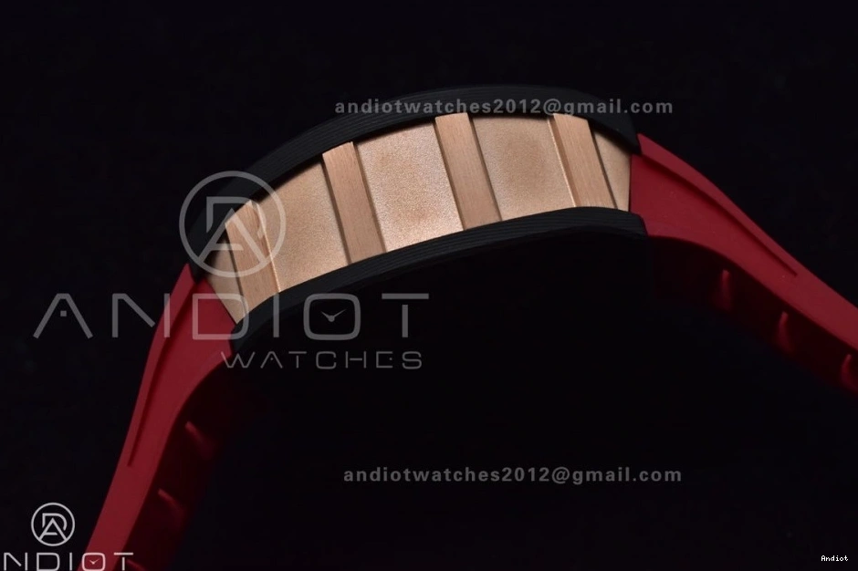 Best NTPT Rubber on Dial A7750 Chrono Edition Crystal V2 RM011 Strap Lotus KVF Red 1:1 1130